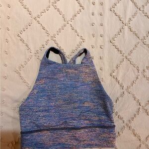 lululemon athletica Blue Multicolor Tank Top